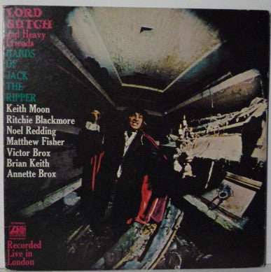 Lord Sutch And Heavy Friends - Hands Of Jack The Ripper (LP, Album) - Very Good (VG) / Very Good (VG)