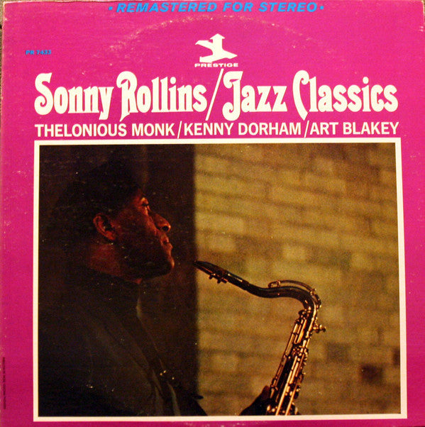 Sonny Rollins - Jazz Classics (Vinyl, LP, Album, Reissue, Remastered, Stereo) Very Good (VG) / Very Good (VG)