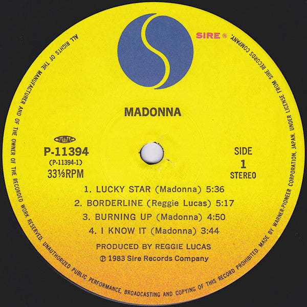 Madonna - Madonna (Vinyl, LP, Album, Misprint, Reissue, Stereo)
