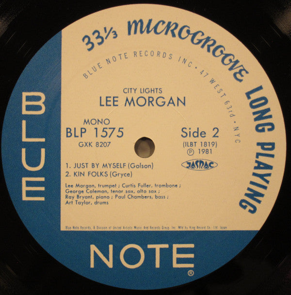 Lee Morgan - City Lights (Vinyl, LP, Album, Mono, Reissue) Very Good Plus (VG+) / Very Good (VG)