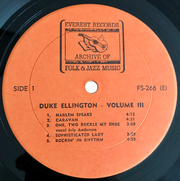 Duke Ellington - Volume III (Vinyl, LP, Album) Very Good Plus (VG+) / Very Good Plus (VG+)
