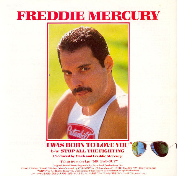 Freddie Mercury - I Was Born To Love You = ボーン・トゥ・ラヴ・ユー (Vinyl, 7",...