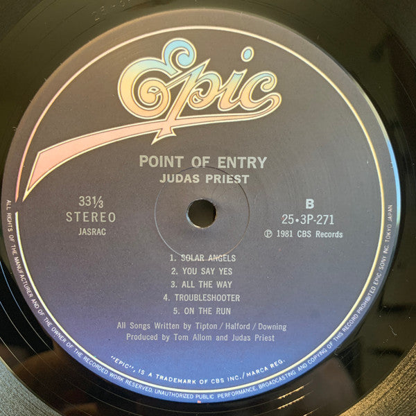 Judas Priest - Point Of Entry (Vinyl, LP, Album, Stereo)