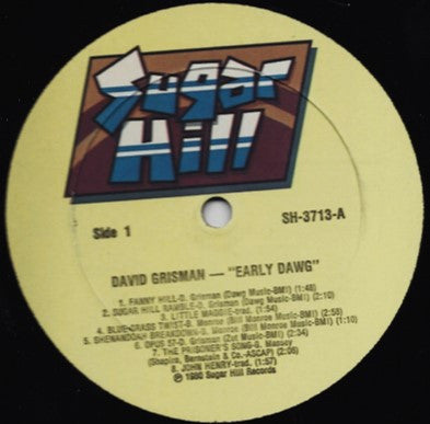 David Grisman - Early Dawg (Vinyl, LP, Album) Very Good (VG) / Very Good (VG)