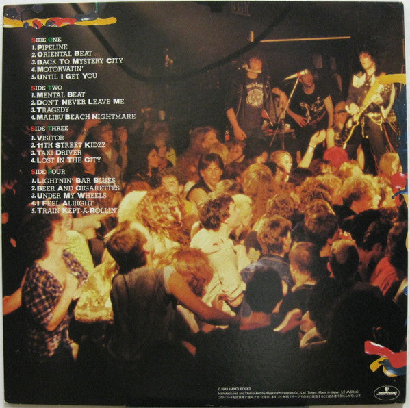 Hanoi Rocks - "All Those Wasted Years..." = Burning London Nights (2xVinyl, LP, Album) Very Good Plus (VG+) / Very Good Plus (VG+)