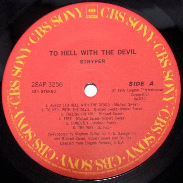 Stryper - To Hell With The Devil (Vinyl, LP, Album)