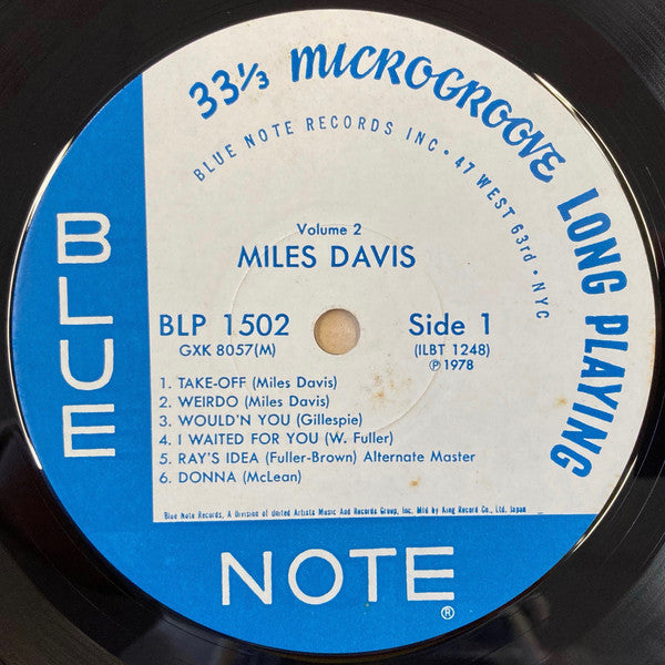 Miles Davis - Volume 2 (Vinyl, LP, Compilation, Reissue, Remastered, Mono) Very Good Plus (VG+) / Very Good (VG)