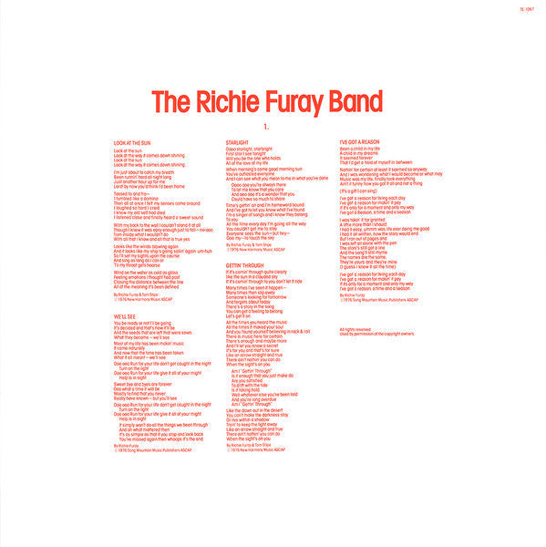 The Richie Furay Band - I've Got A Reason (Vinyl, LP, Album, Stereo) Very Good (VG) / Good Plus (G+)