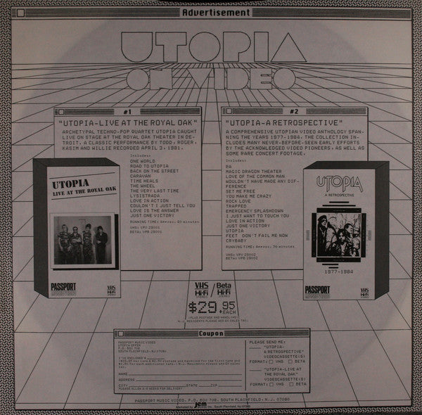 Utopia (5) - POV (Vinyl, LP, Album) Very Good Plus (VG+) / Very Good Plus (VG+)
