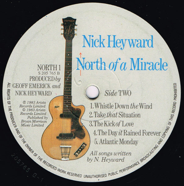 Nick Heyward - North Of A Miracle (Vinyl, LP, Album) Very Good (VG) / Very Good (VG)