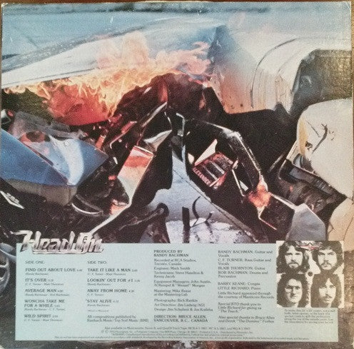 Bachman-Turner Overdrive - Head On (Vinyl, LP, Album, Stereo) Very Good (VG) / Fair (F)