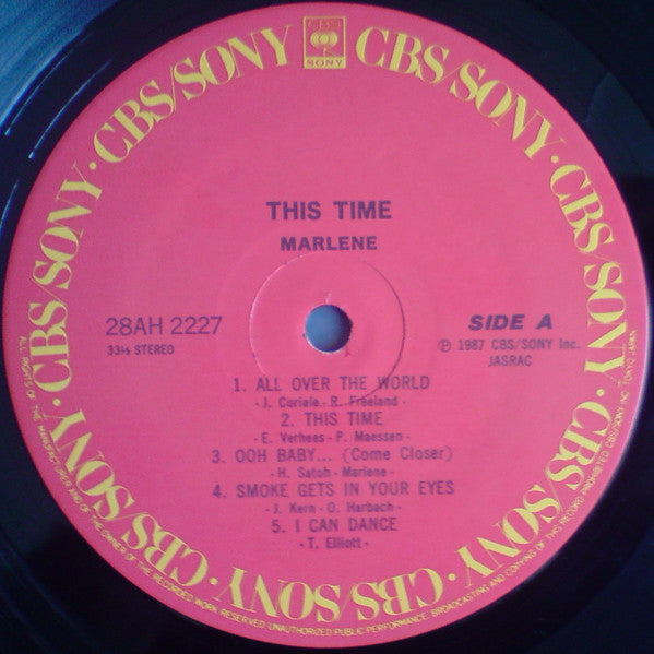Marlene (16) - This Time (Vinyl, LP, Album, Stereo)