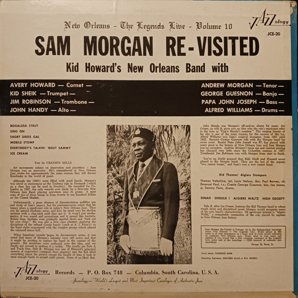 Kid Howard's New Orleans Band - Sam Morgan Re-Visited (Vinyl, LP, Album, Reissue, Mono) Very Good (VG) / Very Good (VG)