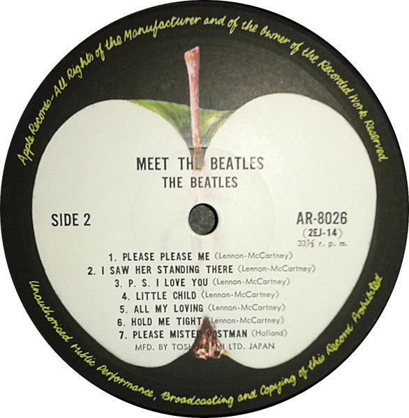 The Beatles - Meet The Beatles! (Vinyl, LP, Album, Reissue, Mono)