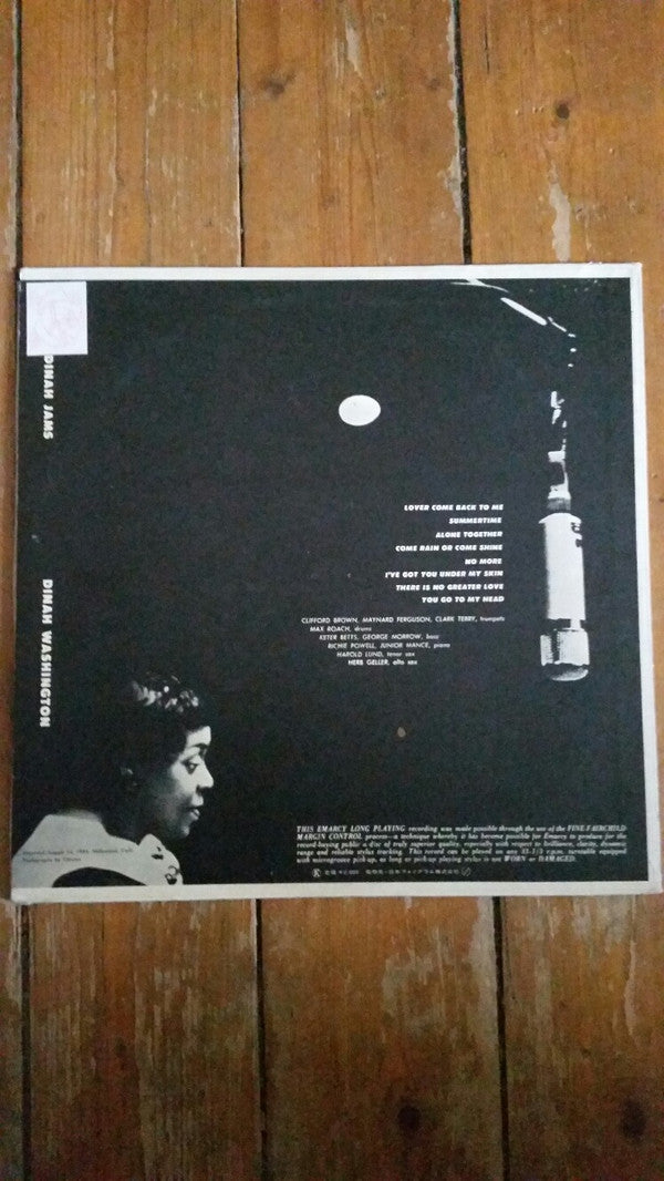 Dinah Washington - Dinah Jams (Vinyl, LP, Album, Mono) Very Good (VG) / Very Good Plus (VG+)