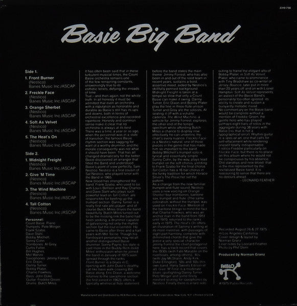 Count Basie - Basie Big Band (Vinyl, LP, Album, Stereo) Good Plus (G+) / Good Plus (G+)