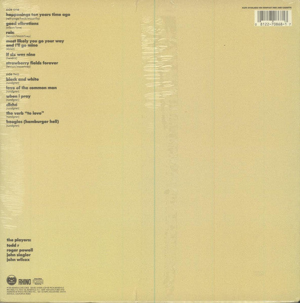 Todd Rundgren - Faithful (Vinyl, LP, Album, Reissue, Remastered)