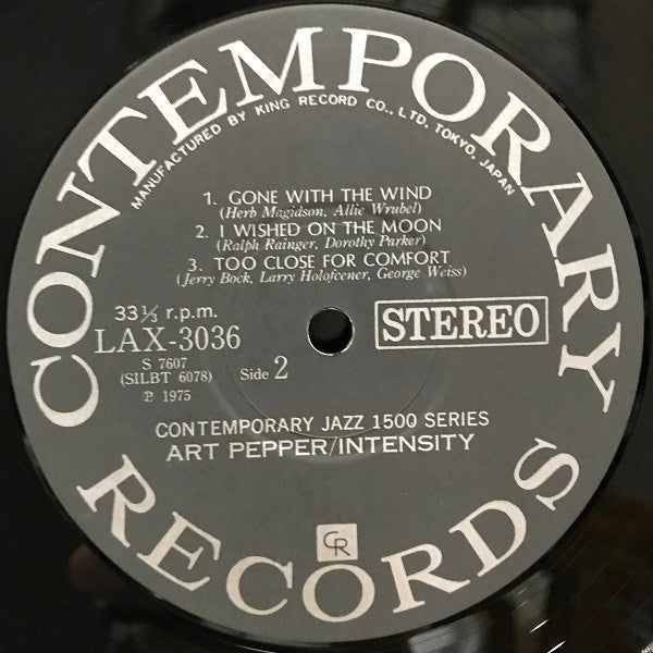 Art Pepper - Intensity (Vinyl, LP, Album, Limited Edition, Reissue,...
