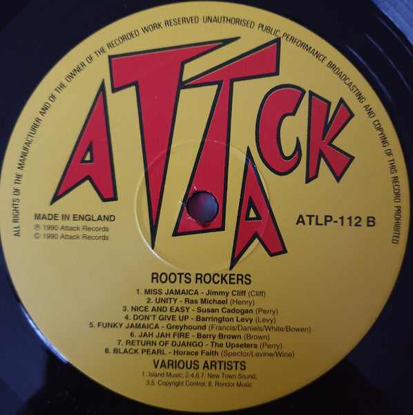 Various - Roots Rockers (Vinyl, LP, Compilation, Reissue) Very Good (VG) / Very Good Plus (VG+)