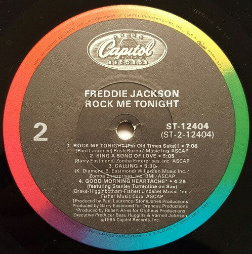 Freddie Jackson - Rock Me Tonight (Vinyl, LP, Album) Near Mint (NM or M-) / Good Plus (G+)