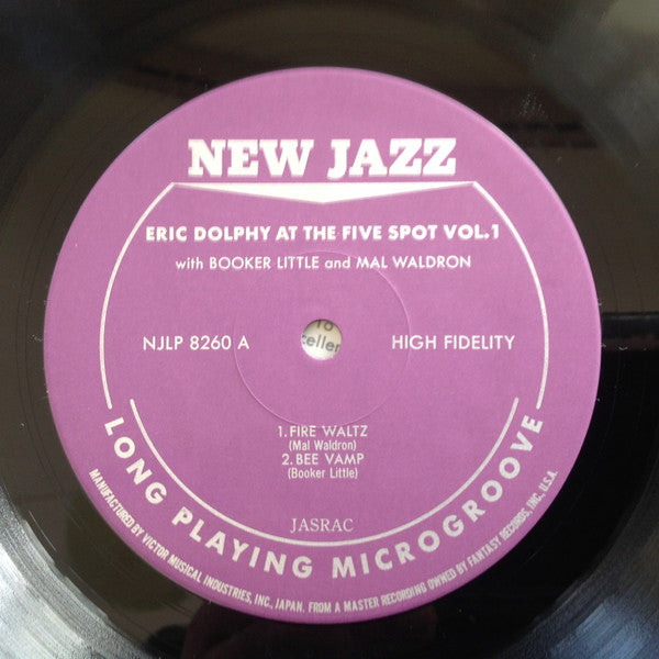 Eric Dolphy - At The Five Spot, Volume 1. (Vinyl, LP, Album, Limited Edition, Reissue, Stereo) Very Good Plus (VG+) / Very Good Plus (VG+)