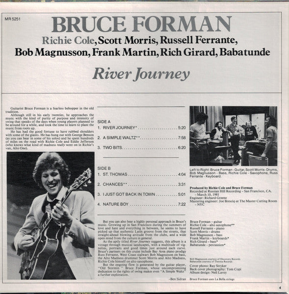 Bruce Forman - River Journey (Vinyl, LP, Album)