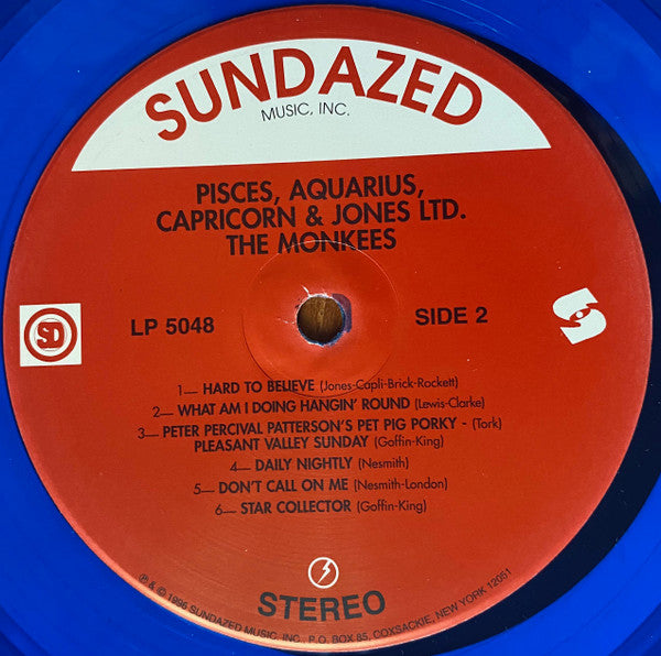 The Monkees - Pisces, Aquarius, Capricorn & Jones Ltd. (Vinyl, LP, Album, Reissue, Stereo, Mono) Very Good (VG) / Very Good Plus (VG+)