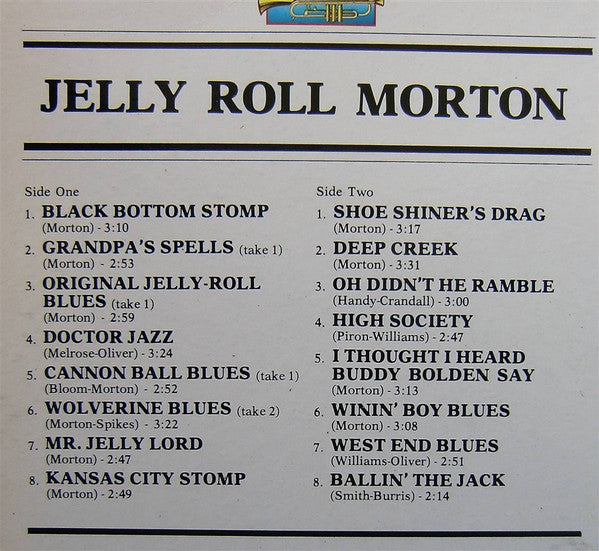 Jelly Roll Morton - "Jelly Roll" Morton (Vinyl, LP, Compilation) Very Good Plus (VG+) / Very Good Plus (VG+)