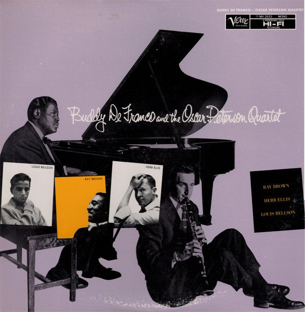 Buddy DeFranco - Buddy De Franco And The Oscar Peterson Quartet (Vinyl, LP, Album, Reissue, Mono) Very Good Plus (VG+) / Very Good Plus (VG+)