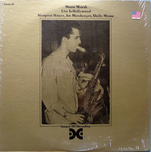 Warne Marsh - Live In Hollywood (Vinyl, LP, Album, Reissue, Remastered) Very Good (VG) / Very Good (VG)