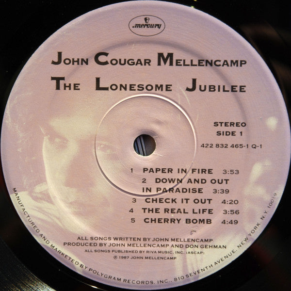 John Cougar Mellencamp - The Lonesome Jubilee (Vinyl, LP, Album) Very Good Plus (VG+) / Very Good Plus (VG+)