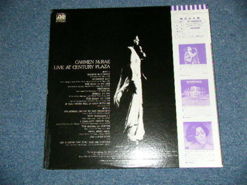 Carmen McRae - Live At Century Plaza (Vinyl, LP, Album, Stereo) Near Mint (NM or M-) / Very Good Plus (VG+)