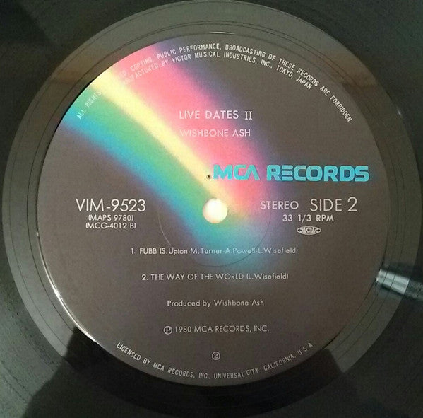Wishbone Ash - Live Dates Volume Two = ライヴ・デイト2 (2xVinyl, LP, Album, Limited Edition) Very Good Plus (VG+) / Very Good (VG)