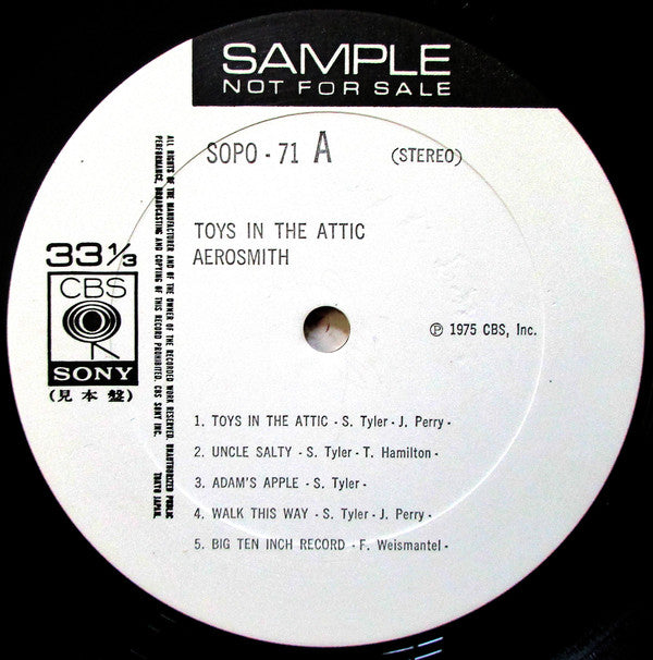 Aerosmith - Toys In The Attic (Vinyl, LP, Album) Very Good Plus (VG+) / Very Good Plus (VG+)