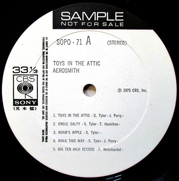 Aerosmith - Toys In The Attic (Vinyl, LP, Album, Stereo)