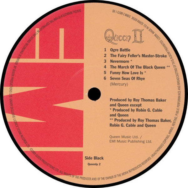 Queen - Queen II (Vinyl, LP, Album, Reissue, Remastered) Very Good (VG) / Near Mint (NM or M-)
