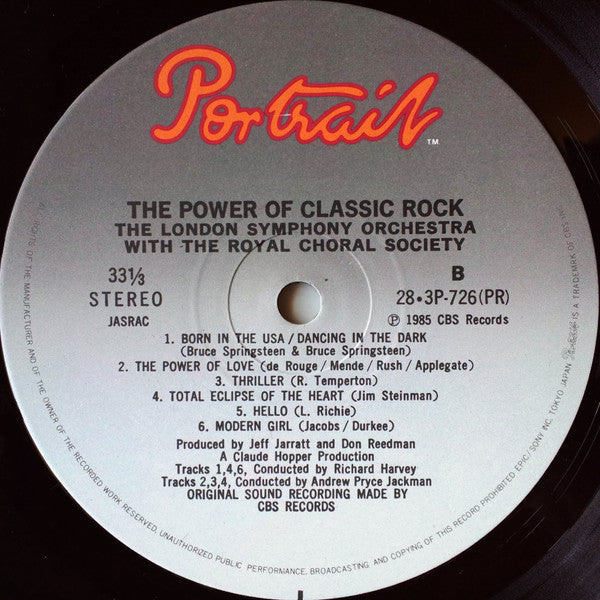 London Symphony Orchestra - The Power Of Classic Rock (Vinyl, LP, Album, Stereo) Near Mint (NM or M-) / Very Good (VG)