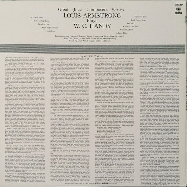 Louis Armstrong - Plays W.C. Handy (Vinyl, LP, Mono)