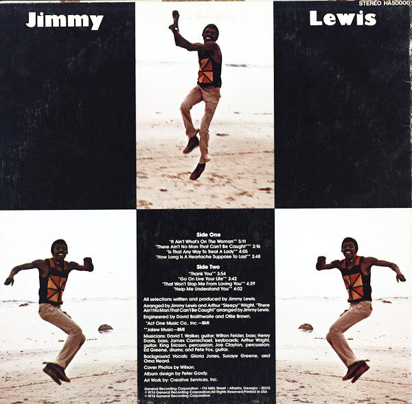 Jimmy Lewis - Totally Involved (Vinyl, LP, Album, Stereo) Very Good Plus (VG+) / Very Good (VG)