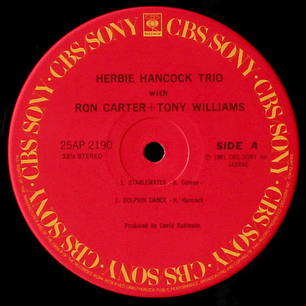 Herbie Hancock Trio - Herbie Hancock Trio With Ron Carter + Tony Wi...