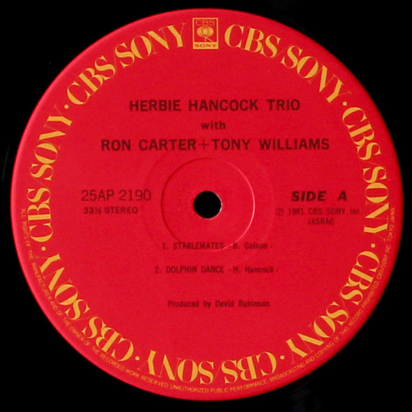Herbie Hancock Trio - Herbie Hancock Trio With Ron Carter + Tony Wi...