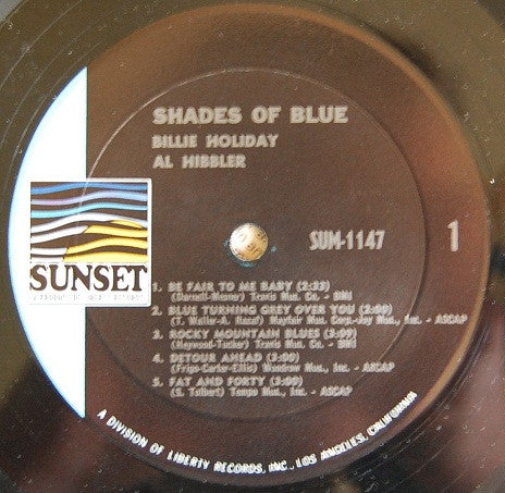 Billie Holiday - Shades Of Blue (Vinyl, LP, Compilation, Mono) Very Good (VG) / Very Good (VG)