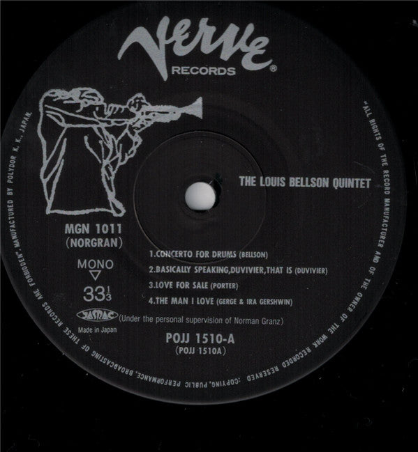 The Louie Bellson Quintet - Louis Bellson (Vinyl, LP, Album, Limited Edition, Reissue, Mono) Very Good Plus (VG+) / Very Good Plus (VG+)