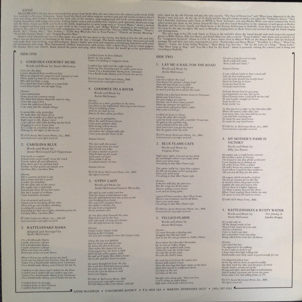 Annie McGowan - Rattlesnakes & Rusty Water (Vinyl, LP, Album) Mint (M) / Mint (M)