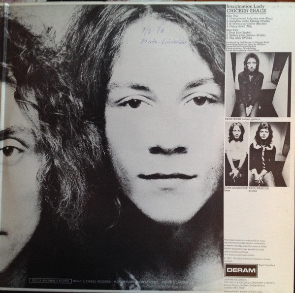Chicken Shack - Imagination Lady (Vinyl, LP, Album, Repress, Stereo) Very Good Plus (VG+) / Good Plus (G+)