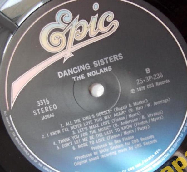 The Nolans - Dancing Sisters (Vinyl, LP, Album, Stereo) Very Good Plus (VG+) / Fair (F)