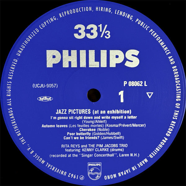 Rita Reys - Jazz Pictures At An Exhibition (Vinyl, LP, Album, Remastered, Reissue, Limited Edition, Mono) Very Good (VG) / Near Mint (NM or M-)