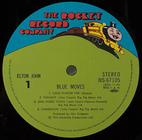 Elton John - Blue Moves (2xVinyl, LP, Album) Very Good (VG) / Good Plus (G+)