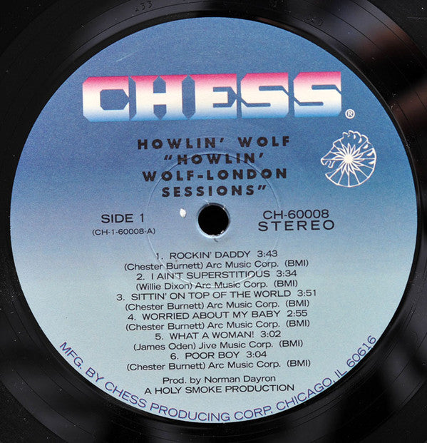 Howlin' Wolf - London Sessions (Vinyl, LP, Album, Reissue, Remastered, Stereo) Near Mint (NM or M-) / Very Good Plus (VG+)