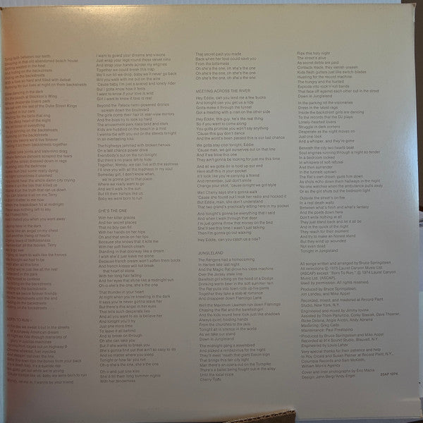 Bruce Springsteen - Born To Run (Vinyl, LP, Album, Reissue)